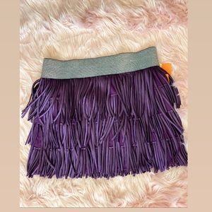 Fun Flirty Tassel Fringe Design Purple Skirt🤩✨